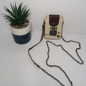 Glam Naturale Owl Crossbody Pouch